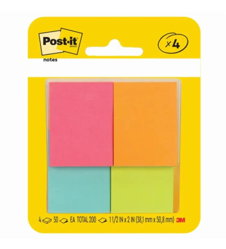 Mini Notas Adhesivas Post-it® 7348-5 – Colores Surtidos