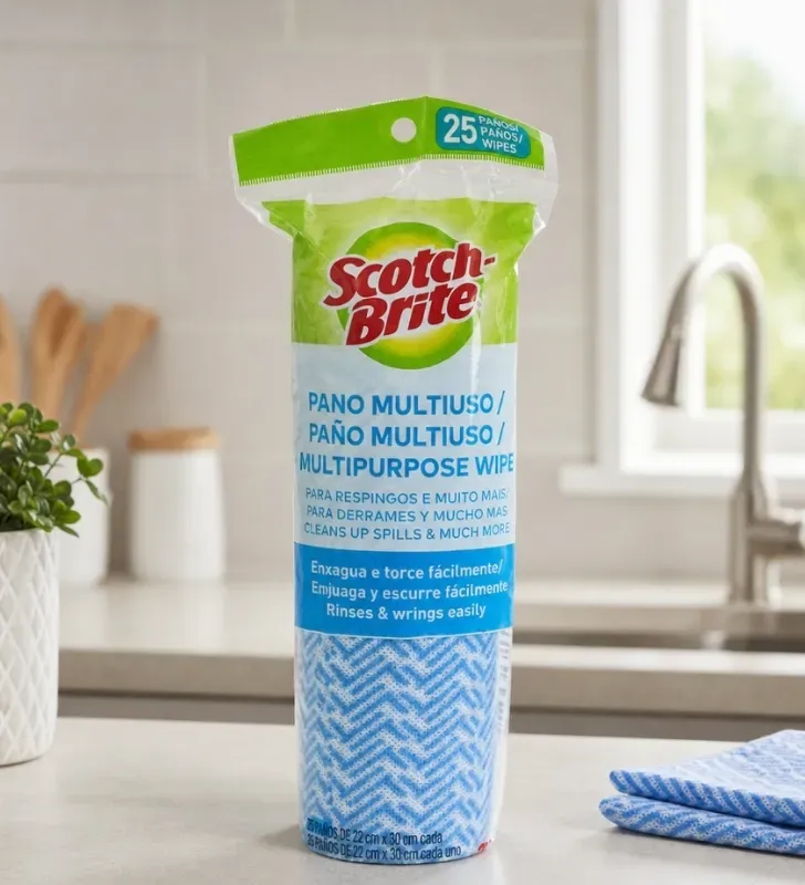 Paño Azul en Rollo Scotch-Brite™ 9648-6 – 25 Paños Lavables