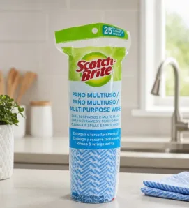 Paño Azul en Rollo Scotch-Brite™ 9648-6 – 25 Paños Lavables