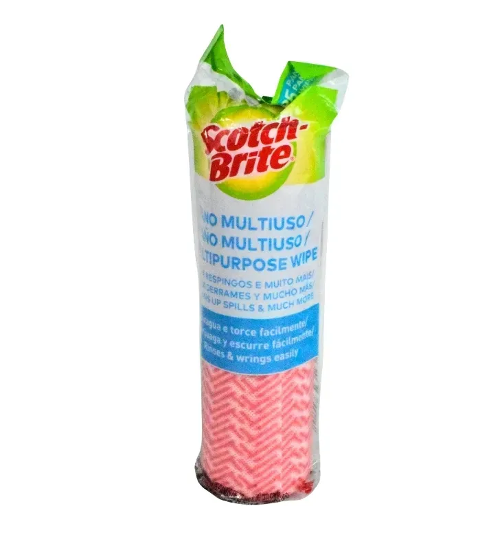 Paño Rosa en Rollo Scotch-Brite™ 9646-0 – 25 Hojas Reutilizables