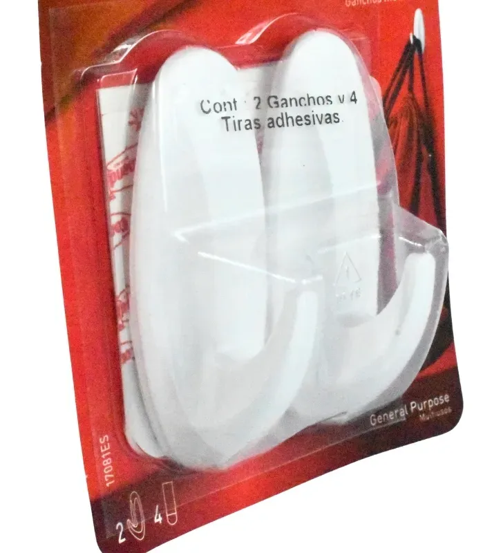 Ganchos Designer Command™ 17081ES Medianos – Blanco (2 pzas)
