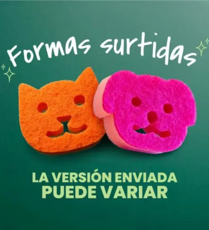 Esponja Scotch-Brite™ Cero Rayas Mascota – Limpieza Antibacterial