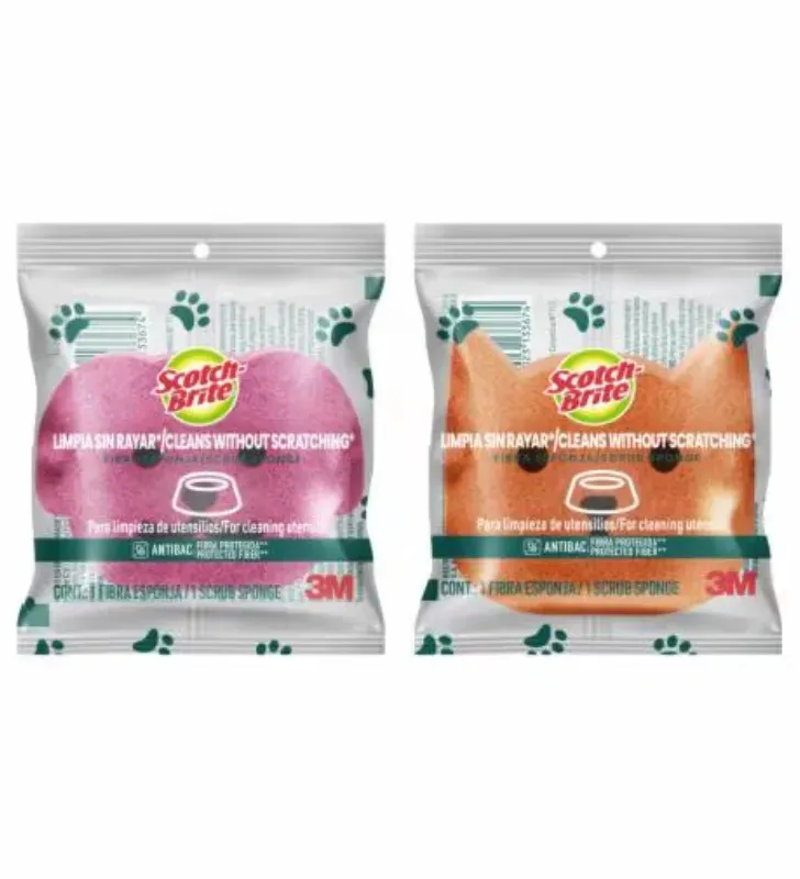 Esponja Scotch-Brite™ Cero Rayas Mascota – Limpieza Antibacterial