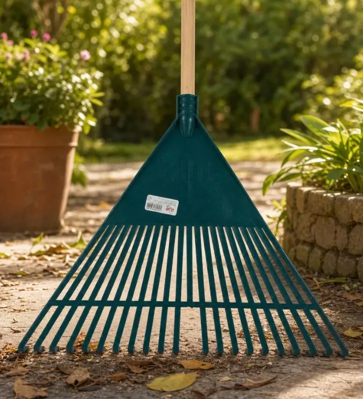 Escoba para Jardín Flipp con Bastón – 24 Dientes Flexibles
