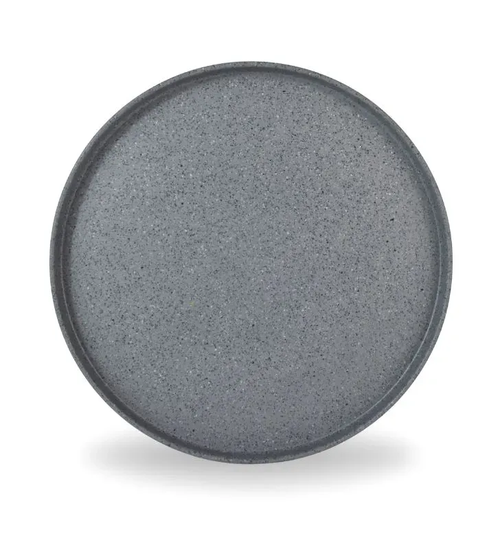 Plato Barcelona melamina Gray Granite 27 cm – Tavola 84721