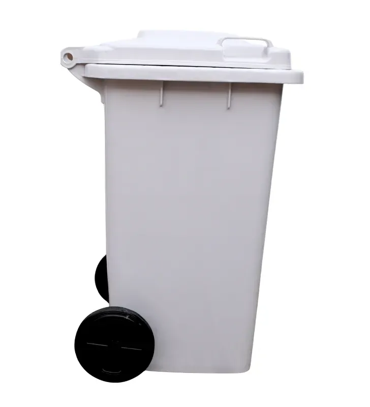 Bote de Basura Industrial 100L con Ruedas D’Novo – Gris