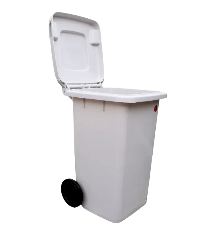 Bote de Basura Industrial 100L con Ruedas D’Novo – Gris