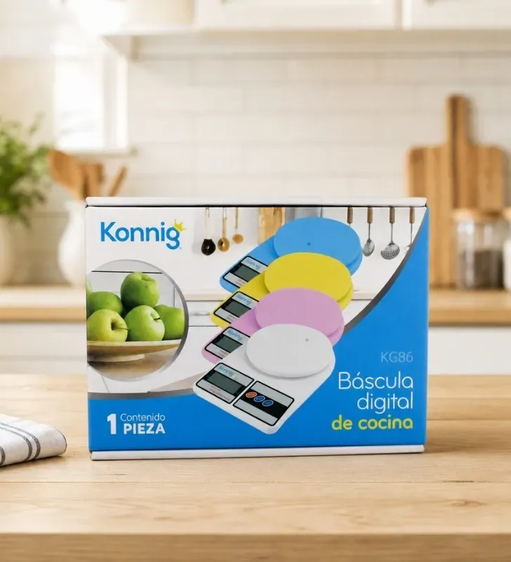 Báscula Gramera Digital 10 kg Konning