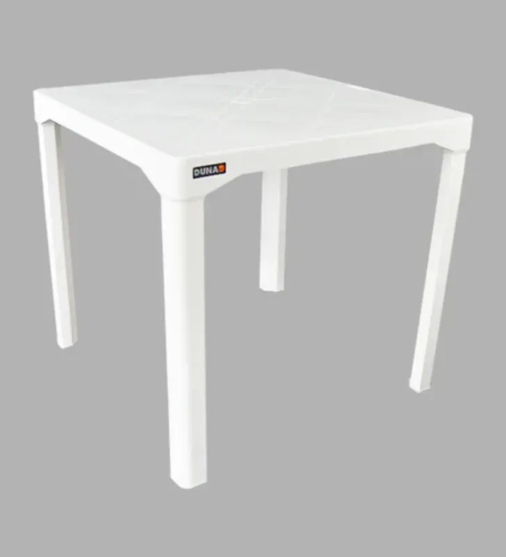 Mesa Plástica Exterior Forte Primera Blanca Duna | Soporta 150kg
