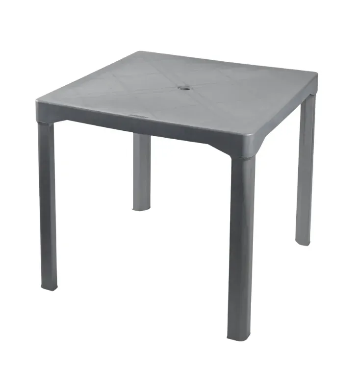 Mesa Plástica Exterior Forte Gris Duna | Ideal para Jardín y Eventos