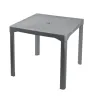 Mesa Plástica Exterior Forte Gris Duna | Ideal para Jardín y Eventos