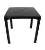 Mesa Plástica Exterior Forte Negro Duna | Capacidad 4 Personas