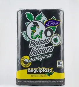 Bolsa para Basura Negra Eco 60x90cm Anguiplast – PT001003