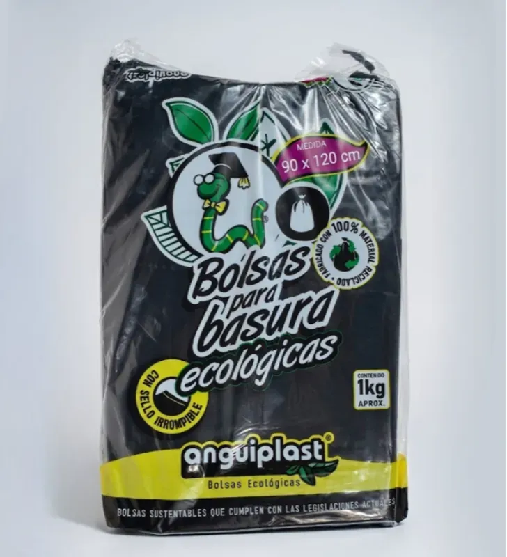 Bolsa para Basura Negra Eco 90x120cm Anguiplast – PT001011