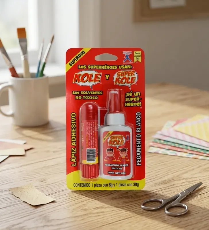 Adhesivo Super Duo Kola Loka Lápiz + Pegamento Blanco – KO-8SKPB-30
