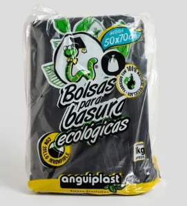 Bolsa para Basura Negra Eco 50x70cm Anguiplast – PT001002