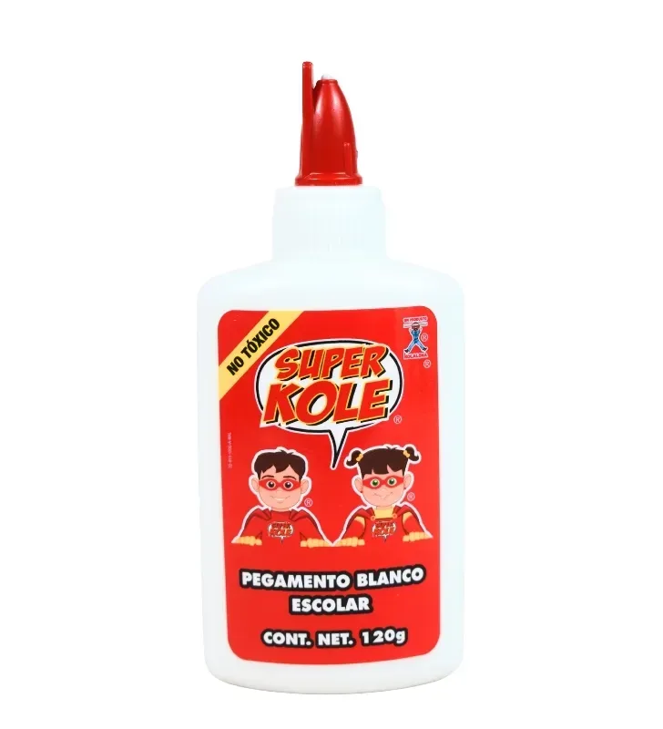 Pegamento Blanco Líquido Super Kole 120g Kola Loka – SKPB-120