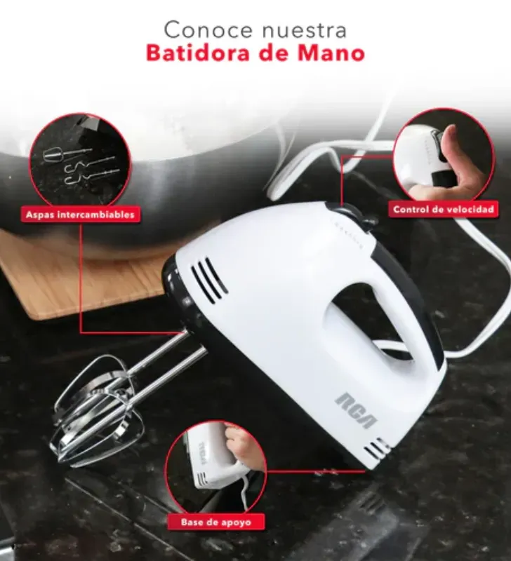 Batidora de Mano 7 Velocidades 100W RCA – RC-093