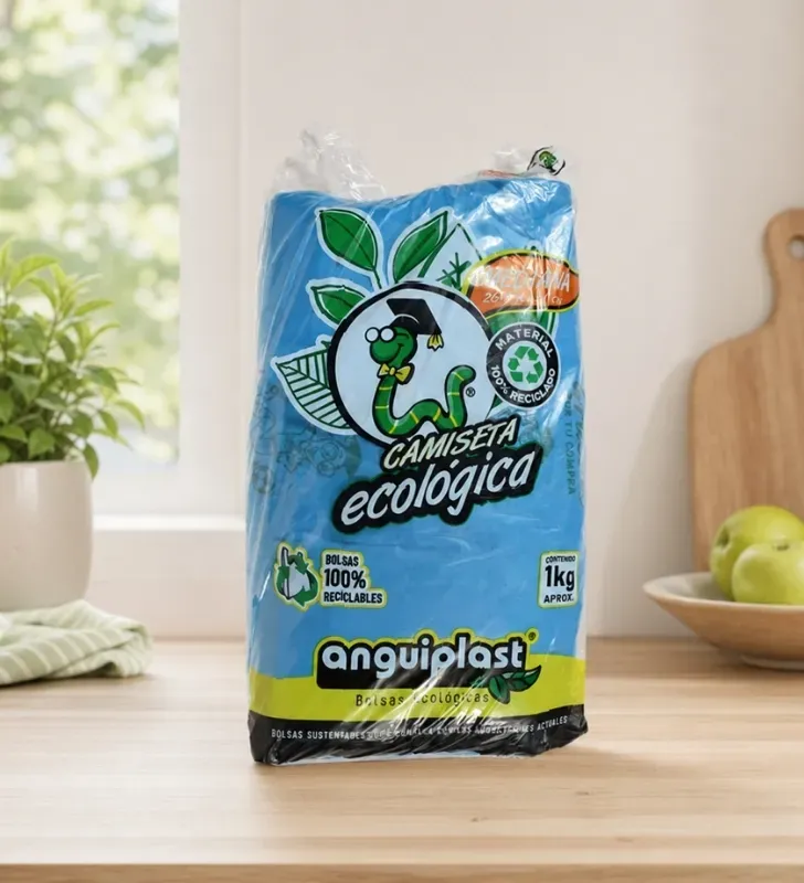 Bolsa Plástica Camiseta Eco Mediana 26x52cm Anguiplast – PT003012