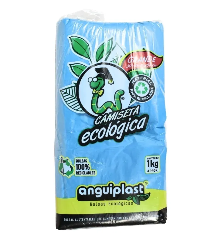 Bolsa Plástica Camiseta Eco Grande Anguiplast – PT003013