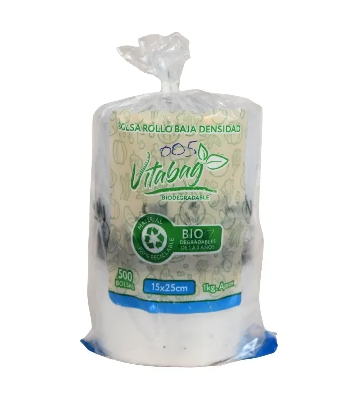 Rollo Bolsa Plástica Transparente Eco 15x25cm Anguiplast 500 Pzas