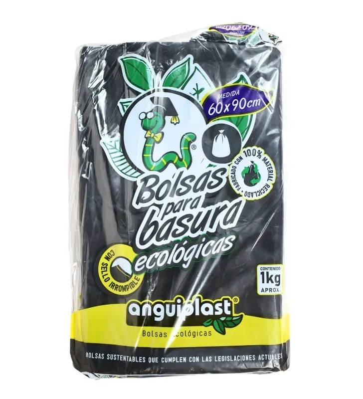 Bolsa para Basura Negra Eco 60x90cm Anguiplast – PT001003