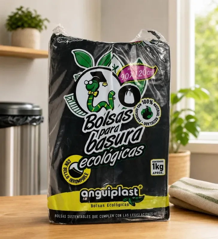 Bolsa para Basura Negra Eco 90x120cm Anguiplast – PT001011
