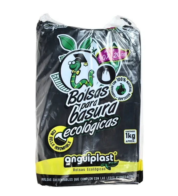 Bolsa para Basura Negra Eco 90x120cm Anguiplast – PT001011