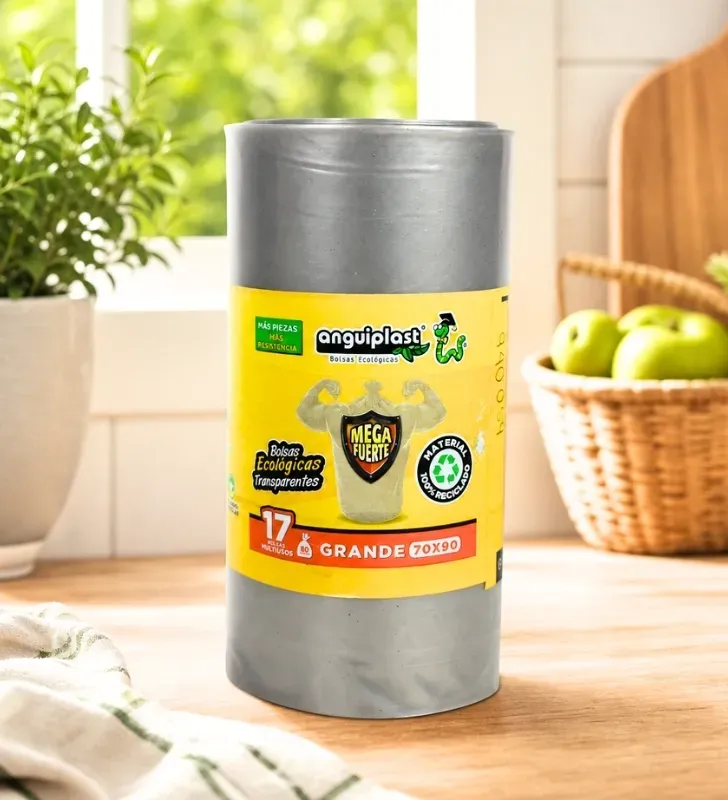 Bolsa para Basura Transparente 70x90cm Anguiplast Rollo – PT026028