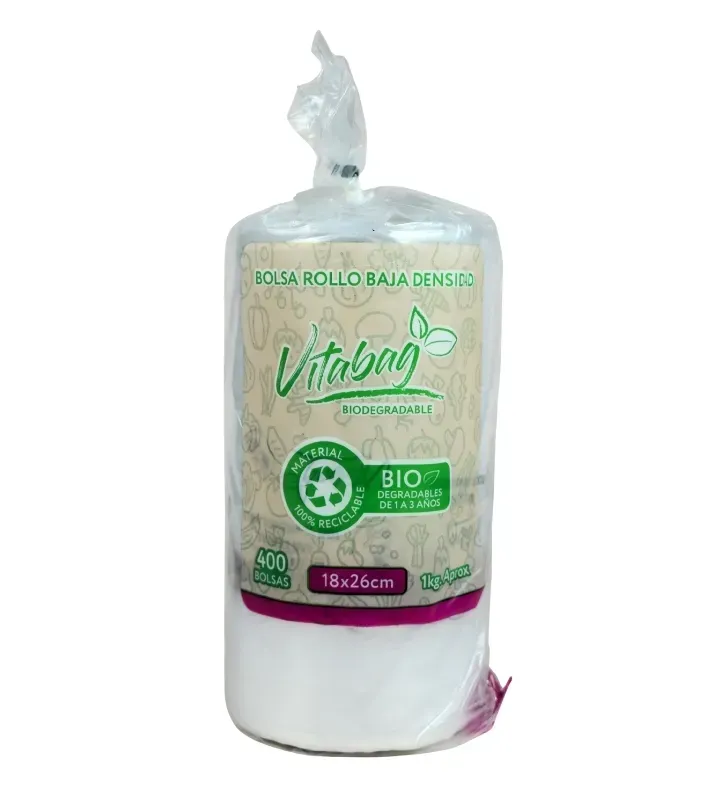 Rollo Bolsa Plástica Transparente Eco 18x26cm Anguiplast 400 Pzas