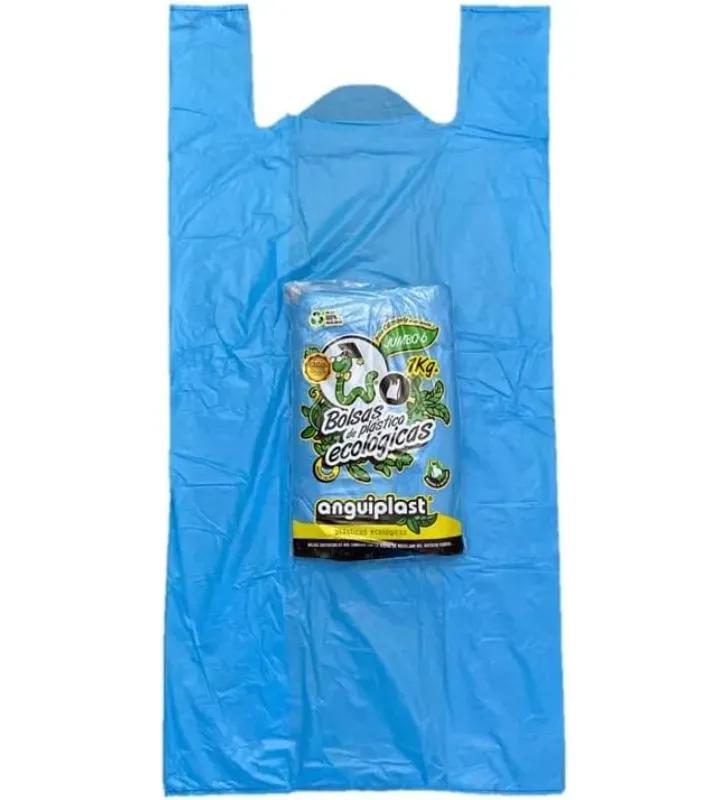 Bolsa Plástica Camiseta Eco Jumbo No.6 Anguiplast – PT003016