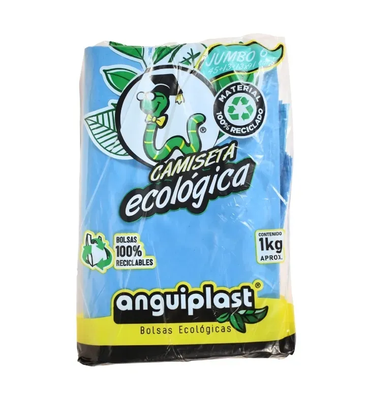 Bolsa Plástica Camiseta Eco Jumbo No.6 Anguiplast – PT003016