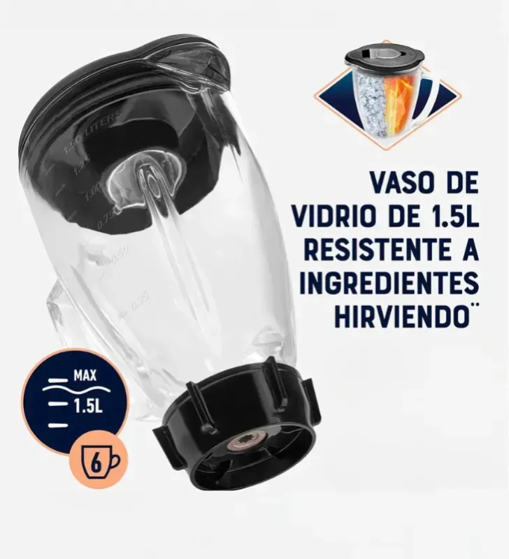 Licuadora Clásica Reversible Oster Aluminio 700W – 2114087