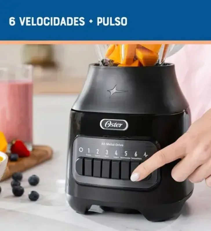 Licuadora Oster 6 Velocidades Vaso Vidrio 800W – 2174280