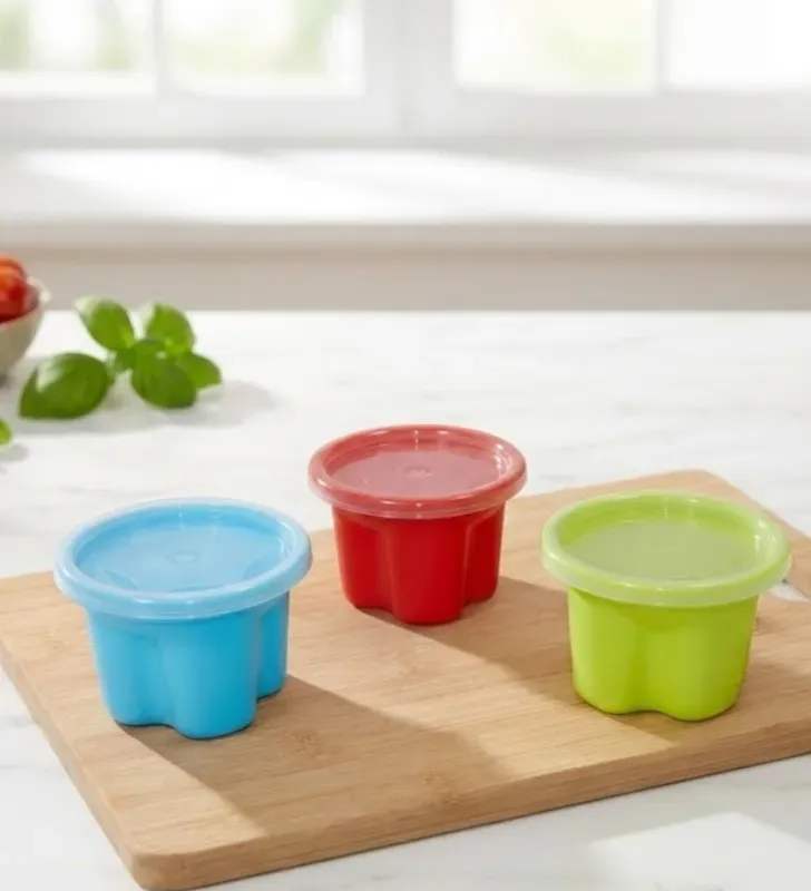 Recipiente de colores Bambito B4 150ml Plastiapan 4 Pzas