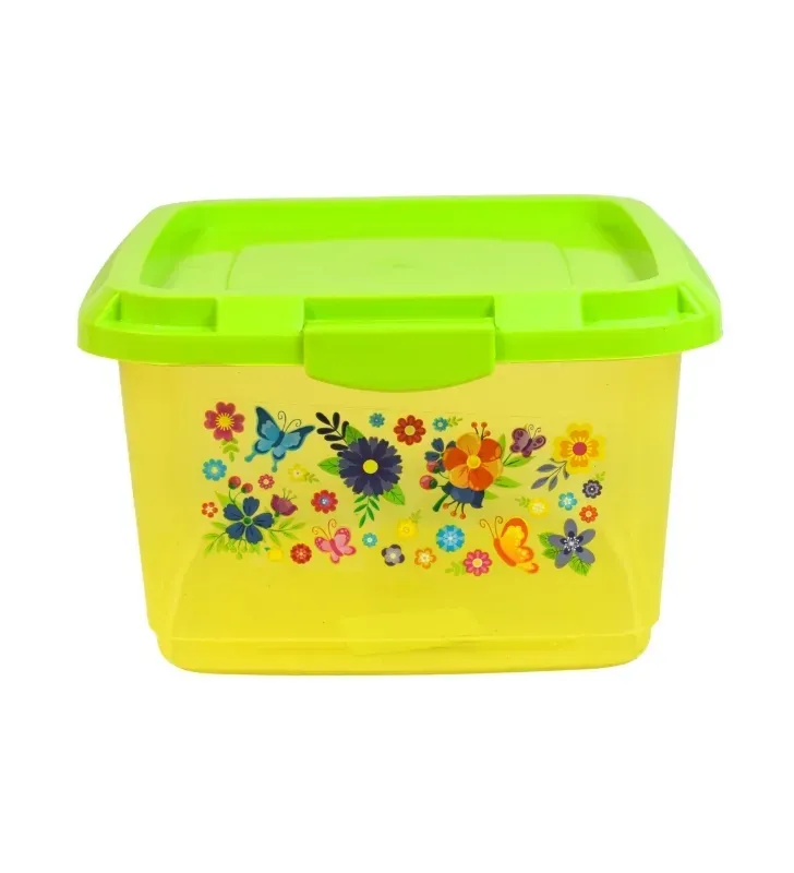 Recipiente Plástico Cuadrado Milán 2L Plastiapan Broche