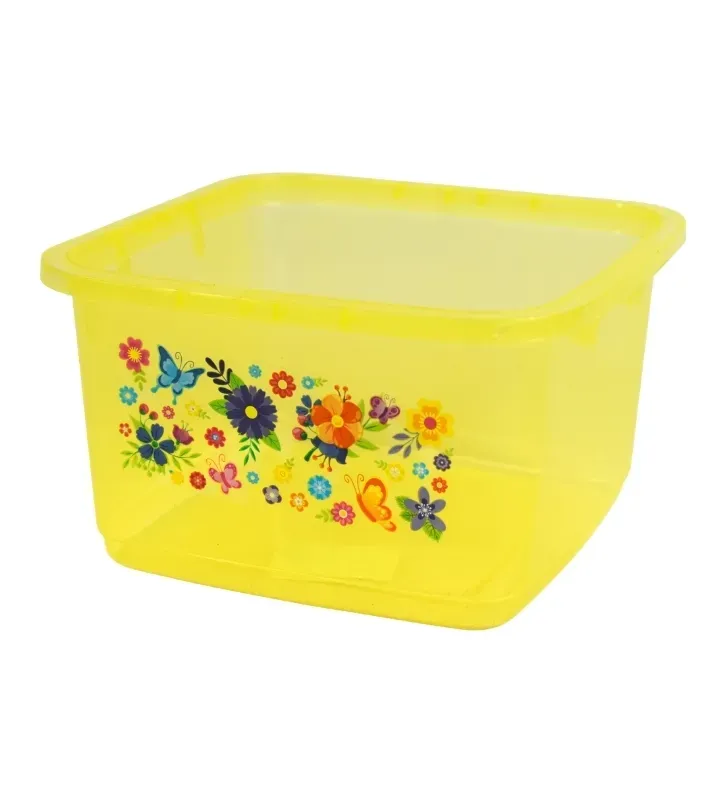 Recipiente Plástico Cuadrado Milán 2L Plastiapan Broche