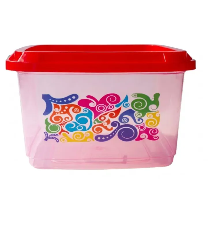 Recipiente Plástico Cuadrado Milán 2L Plastiapan Broche
