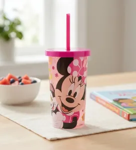 Vaso Glitter con Popote Disney Minnie Mouse Andromeda – 80975