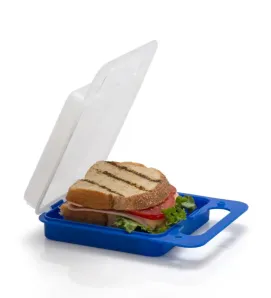 Porta Sándwich Plástico Azul 0.60L Cubasa – 0594A