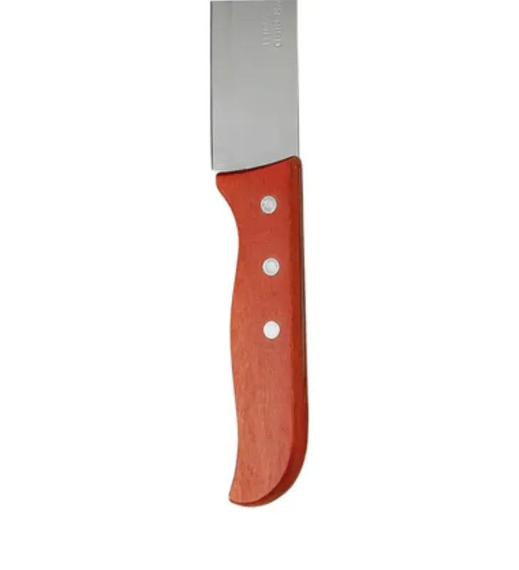 Cuchillo de Cocina Acero Inoxidable 7" Mango Madera Dekora – G5400