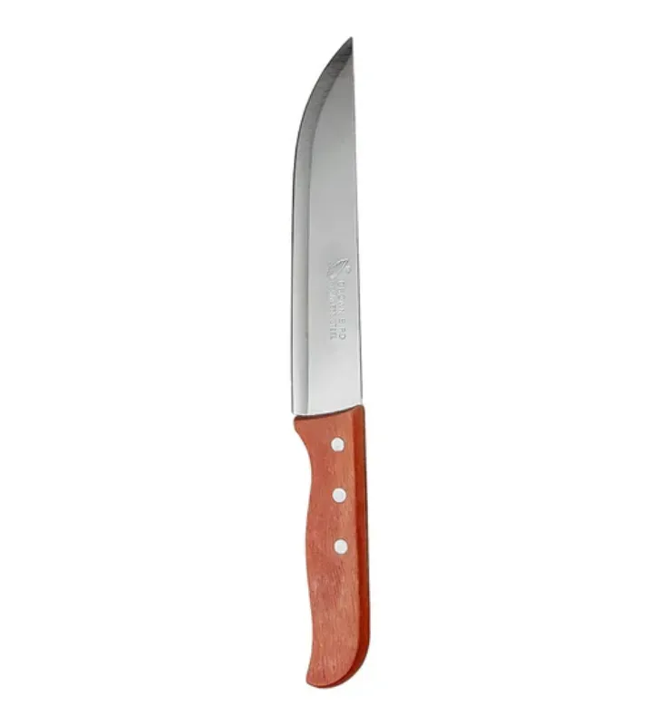 Cuchillo de Cocina Acero Inoxidable 7" Mango Madera Dekora – G5400