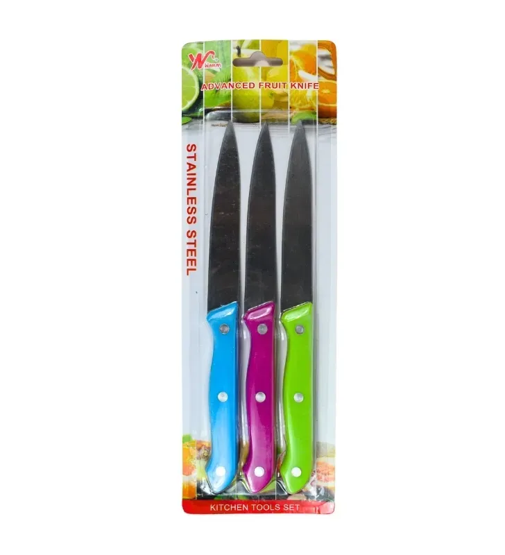 Set de Cuchillos de Cocina de Plástico 3 Pzas Dekora – G5423