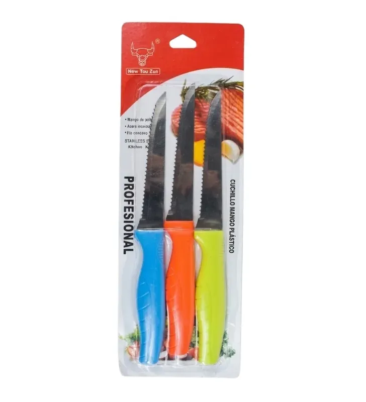 Set de Cuchillos de Cocina Sierra 3 Pzas Dekora – G5425