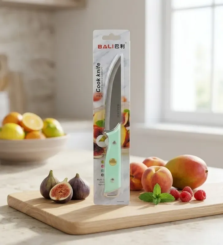 Cuchillo de Cocina Acero Inoxidable 5" Colores Dekora – G5396