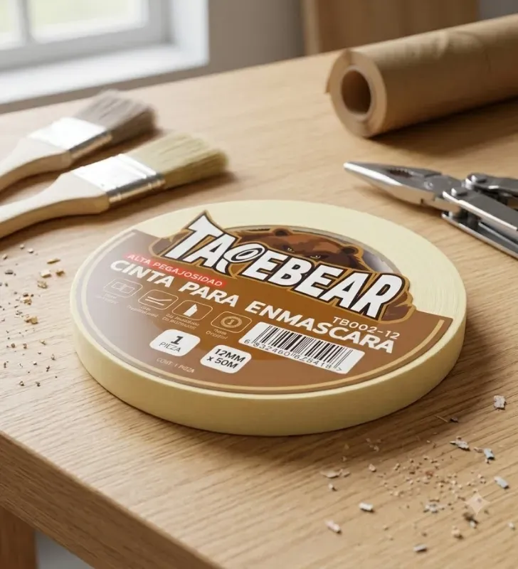 Cinta Masking Tape de Precisión 12mm x 50m Adhes – M002-12