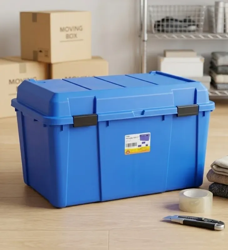 Caja Hércules Baúl Plástico 130.5L con Llantas D´Novo – 38105C