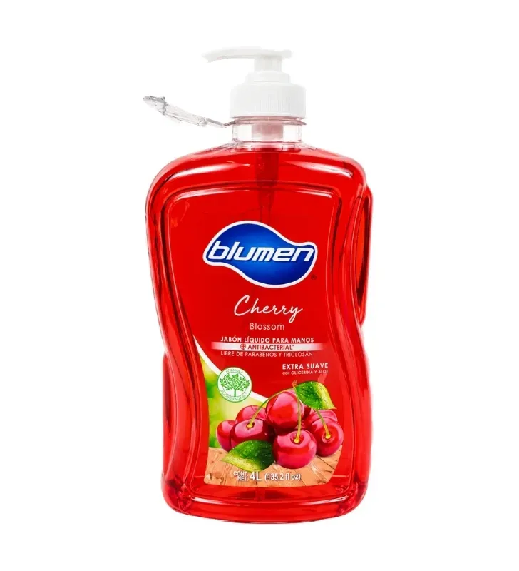 Jabón Líquido Antibacterial Cherry Blossom 4L Blumen Porrón