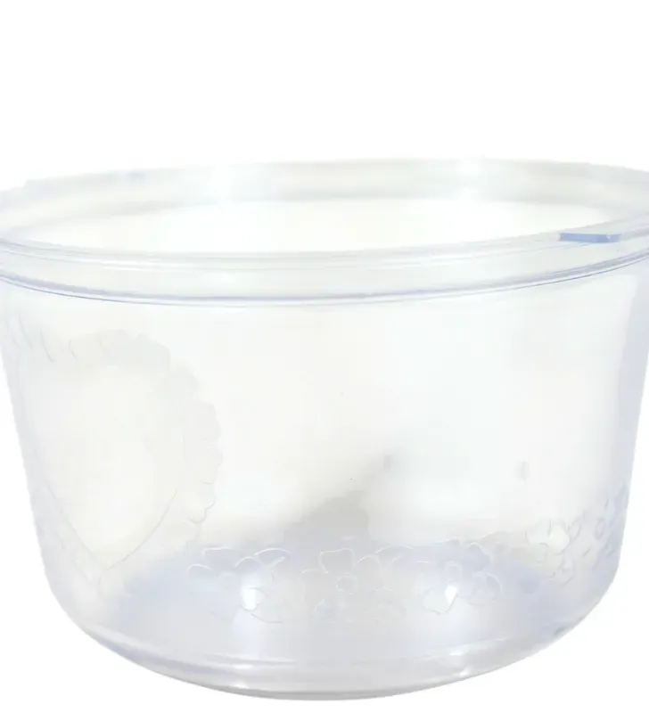 Hielera Plástica Transparente Guirnalda Cristal Abastecedora Mercantil