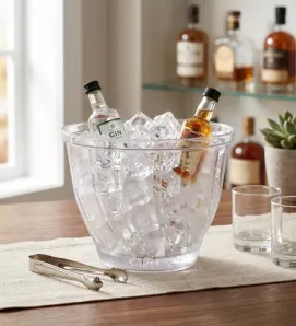 Hielera Plástica Transparente Roma Cristal Abastecedora Mercantil